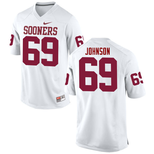 Oklahoma Sooners #69 Lane Johnson College Football Jerseys Game-White